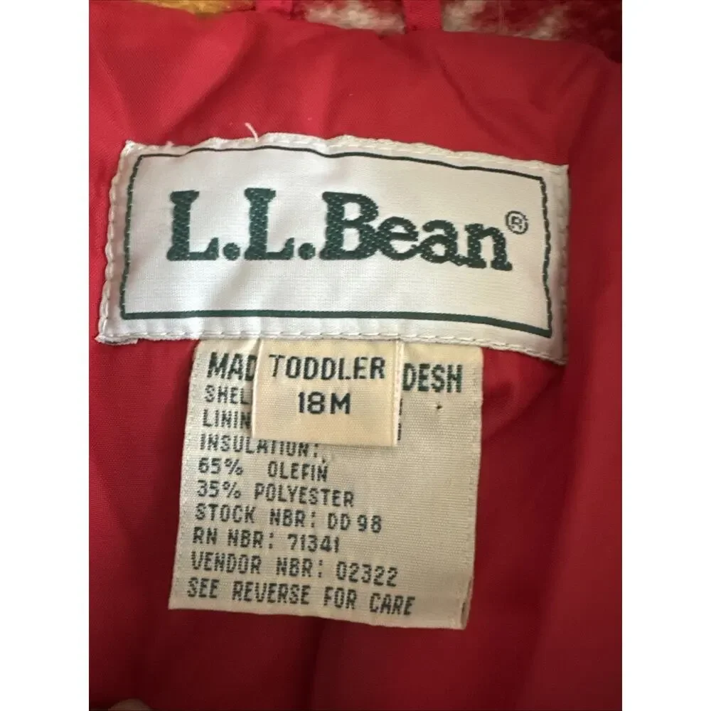 VTG L.L. Bean Unisex Cold Buster Snowsuit One Piece Hooded 18m Snowboard Ski